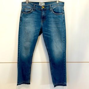 Current Elliot Crop Jean with Raw Hem Size 28